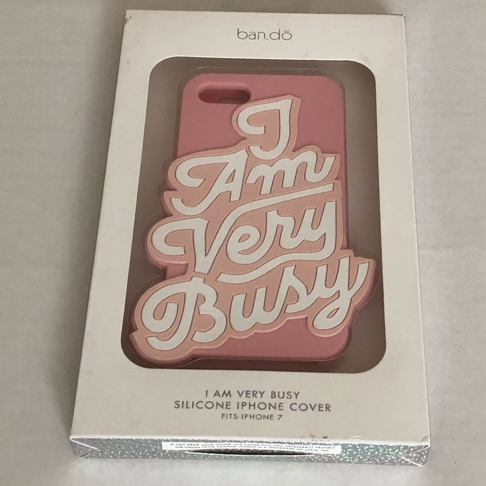 iPhone 7 Phone Cover Pink and White NWT